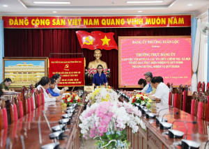 Phường Xuân Lộc tổ chức họp giao ban công tác mặt trận tổ quốc và các tổ chức chính trị - xã hội quý II năm 2026