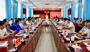 Phó Bí thư Thành ủy Võ Tấn Đức làm việc tại phường Xuân Lộc