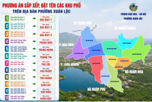 Phương án sắp xếp, đặt tên các khu phố trên địa bàn phường Xuân Lộc