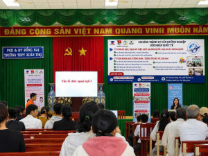 Đoàn phường Xuân Lộc tổ chức tư vấn hướng nghiệp hội nhập quốc tế cho học sinh Trường THPT Xuân Thọ