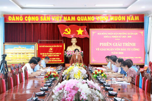HĐND phường Xuân Lộc tổ chức phiên giải trình về giải ngân vốn đầu tư công năm 2026