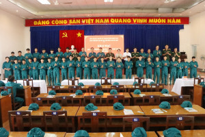 Phường Xuân Lộc khai mạc huấn luyện Dân quân năm thứ nhất năm 2026