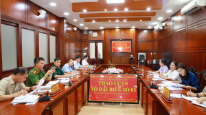 03 Tổ đại biểu HĐND phường Xuân Lộc thảo luận trước Kỳ họp thứ 3