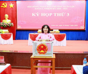 Kỳ họp thứ 3 HĐND phường Xuân Lộc khóa I thông qua các nghị quyết quan trọng