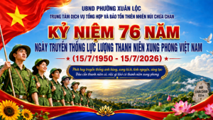 Kỷ niệm 76 năm Ngày truyền thống lực lượng Thanh niên xung phong Việt Nam (15/7/1950 - 15/7/2026)