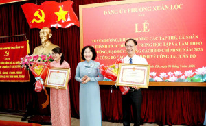 Xuân Lộc tuyên dương, khen thưởng các tập thể, cá nhân có thành tích tiêu biểu trong học tập và làm theo tư tưởng, đạo đức, phong cách Hồ Chí Minh năm 2026