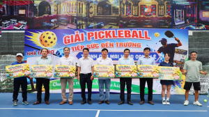 Bế mạc Giải Pickleball Mai vàng Oanh Lê – Tiếp sức đến...