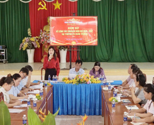 Phường Xuân Lộc giám sát công tác chuẩn bị năm học mới tại Trường Tiểu học Xuân Trường