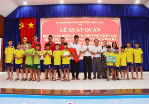 Xuân Lộc tổ chức lễ xuất quân đội U11 tham dự vòng chung kết...