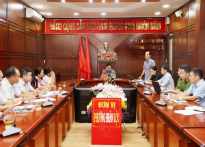 Phường Xuân Lộc làm việc về công tác phòng cháy, chữa cháy...