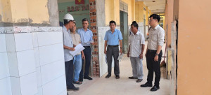 Ban Giám sát đầu tư cộng đồng phường Xuân Lộc tổ chức giám sát dự án xây dựng Trường tiểu học Mạc Đĩnh Chi