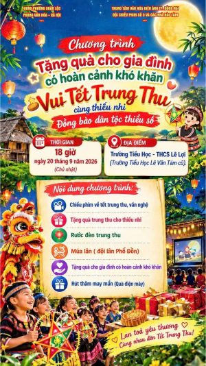Hướng tới một mùa Trung thu ấm áp, trọn vẹn yêu thương cho thiếu nhi đồng bào dân tộc thiểu số