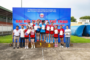 Xuân Lộc xuất sắc giành giải Ba toàn đoàn môn điền kinh