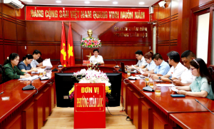 Xuân Lộc làm việc về công tác tổ chức Giải Việt dã - Leo núi...