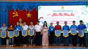Công đoàn phường Xuân Lộc tổ chức Hội thi nấu ăn chào mừng kỷ niệm 96 năm Ngày thành lập Hội Liên hiệp Phụ nữ Việt Nam