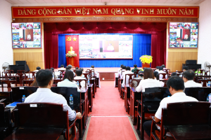 Phường Xuân Lộc tham dự hội nghị trực tuyến Báo cáo viên...