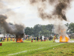 Cụm thi số 8 tổ chức Hội thao kiểm tra nghiệp vụ chữa cháy và cứu nạn, cứu hộ năm 2026.