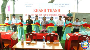 KHÁNH THÀNH CÔNG TRÌNH VĂN HOÁ QUÂN - DÂN XÃ XUÂN PHÚ