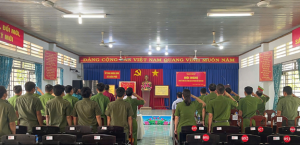 Công an xã Xuân Phú tổ chức Hội nghị sơ kết công tác Công an 6 tháng đầu năm 2025