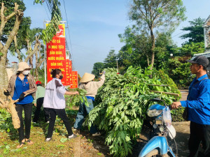 TUỔI TRẺ XUÂN PHÚ RA QUÂN TỔNG DỌN VỆ SINH MÔI TRƯỜNG CHÀO MỪNG ĐẠI HỘI ĐẠI BIỂU ĐẢNG BỘ XÃ XUÂN PHÚ LẦN THỨ I, NHIỆM KỲ 2025 – 2030