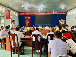 XÃ XUÂN PHÚ TỔ CHỨC HỌP THỐNG NHẤT XÁC ĐỊNH KHU VỰC BỎ PHIẾU VÀ NHÂN SỰ THÀNH LẬP BAN BẦU CỬ VÀ TỔ BẦU CỬ