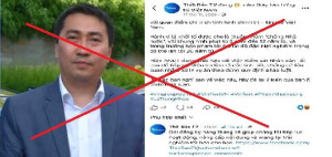 Chân dung đối tượng Lê Trung Khoa và bài viết cắt ghép sai sự thật  về tình hình Việt Nam được đăng tải trên mạng xã hội