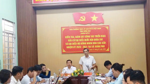 ông Nguyễn Tất Độ – Phó Chủ tịch Ủy ban MTTQ Việt Nam tỉnh Đồng Nai – Trưởng đoàn phát biểu tại Buổi kiểm tra, giám sát.