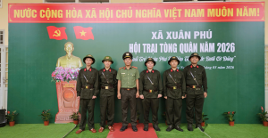 TUỔI TRẺ XÃ XUÂN PHÚ XUNG KÍCH, TÌNH NGUYỆN THỰC HIỆN NGHĨA VỤ CÔNG AN NHÂN DÂN NĂM 2026