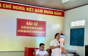 Diễn tập bầu cử tại ấp Bình Tân: Xuân Phú sẵn sàng cho Ngày hội non sông