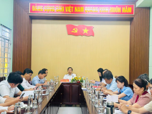 Xã Xuân Phú tổ chức rà soát các nhiệm vụ liên quan đến công tác bầu cử trên địa bàn xã