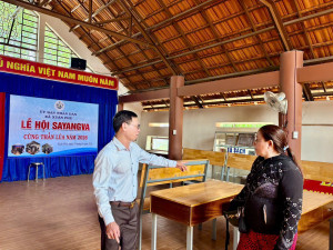 Lãnh đạo xã Xuân Phú kiểm tra công tác chuẩn bị Lễ hội Sayangva (Cúng Thần lúa) năm 2026