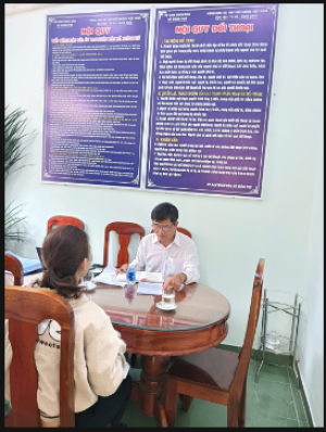 LÃNH ĐẠO HĐND XÃ THỰC HIỆN TIẾP CÔNG DÂN ĐỊNH KỲ
