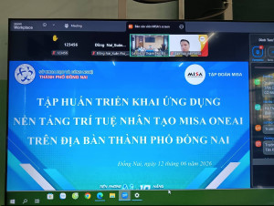 XÃ XUÂN PHÚ THAM DỰ TẬP HUẤN TRỰC TUYẾN TRIỂN KHAI ỨNG DỤNG NỀN TẢNG TRỢ LÝ TRÍ TUỆ NHÂN TẠO MISA ONEAI