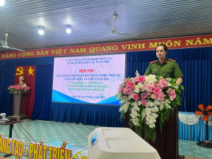 XÃ XUÂN PHÚ TỔ CHỨC HỘI THI LỰC LƯỢNG THAM GIA BẢO VỆ ANTT Ở CƠ SỞ GIỎI LẦN THỨ I, NĂM 2026