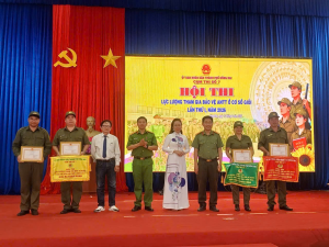 ĐỘI THI XÃ XUÂN PHÚ ĐẠT GIẢI BA TOÀN ĐOÀN TẠI HỘI THI LỰC LƯỢNG THAM GIA BẢO VỆ ANTT Ở CƠ SỞ GIỎI CẤP CỤM NĂM 2026