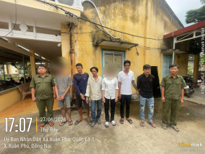  CÔNG AN XÃ XUÂN PHÚ TRUY XÉT, LÀM RÕ NHÓM ĐỐI TƯỢNG TỔ CHỨC SỬ DỤNG TRÁI PHÉP CHẤT MA TÚY