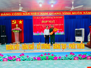 Xã Xuân Phú họp mặt kỷ niệm 79 năm Ngày Thương binh - Liệt sĩ (27/7/1947 - 27/7/2026)