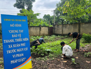 CÔNG AN XÃ XUÂN PHÚ TỔ CHỨC CÁC HOẠT ĐỘNG GIÁO DỤC, CẢM HÓA THANH, THIẾU NIÊN CÓ NGUY CƠ VI PHẠM PHÁP LUẬT
