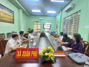 XÃ XUÂN PHÚ THAM DỰ HỘI NGHỊ TRỰC TUYẾN TẬP HUẤN PHẦN MỀM HỆ THỐNG BÁO CÁO TỔNG HỢP PHÂN TÍCH DỰ BÁO