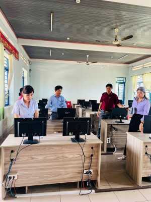 HĐND xã Xuân Phú khảo sát, đồng hành cùng Trường THCS Lý Thường Kiệt chuẩn bị năm học mới