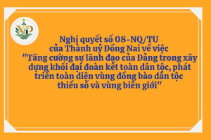 BẢN TIN TUYÊN TRUYỀN NGHỊ QUYẾT 08 CỦA THÀNH ỦY  ĐỒNG NAI ĐẨY MẠNH PHÁT TRIỂN VÙNG ĐỒNG BÀO DÂN TỘC THIỂU SỐ VÀ BIÊN GIỚI VỚI NGHỊ QUYẾT 08 CỦA THÀNH ỦY