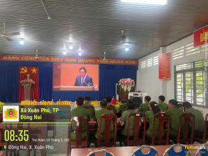 CHI BỘ CÔNG AN XÃ XUÂN PHÚ TỔ CHỨC NGHIÊN CỨU, HỌC TẬP, QUÁN TRIỆT HỘI NGHỊ TOÀN QUỐC VỀ CÁC NGHỊ QUYẾT, CHỈ THỊ CỦA BỘ CHÍNH TRỊ