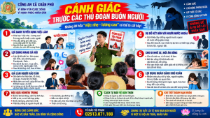 CÔNG AN XÃ XUÂN PHÚ CẢNH BÁO CÁC PHƯƠNG THỨC, THỦ ĐOẠN CỦA TỘI PHẠM MUA BÁN NGƯỜI