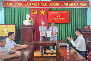 HỘI NGHỊ CÔNG BỐ QUYẾT ĐỊNH VỀ CÔNG TÁC CÁN BỘ