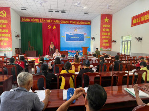 Hội viên nông dân tham dự hội nghị tập huấn (ảnh: Trâm Anh)