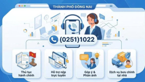 Giải quyết TTHC qua Tổng đài Dịch vụ công (0251)1022