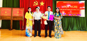 Xã Xuân Thành tổ chức Lễ Công bố và trao quyết định công tác cán bộ