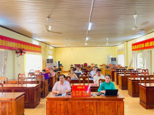 XÃ XUÂN THÀNH THAM DỰ HỘI NGHỊ TRỰC TUYẾN SƠ KẾT CÔNG TÁC 6 THÁNG ĐẦU NĂM VÀ TRIỂN KHAI NHIỆM VỤ 6 THÁNG CUỐI NĂM 2026