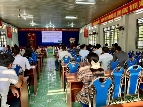 Xuân Phú tham gia Hội nghị trực tuyến toàn quốc về nội dung phần mềm công tác bầu cử đại biểu Quốc hội khoá XVI và bầu cử đại biểu HĐND các cấp nhiệm kỳ 2026-2031