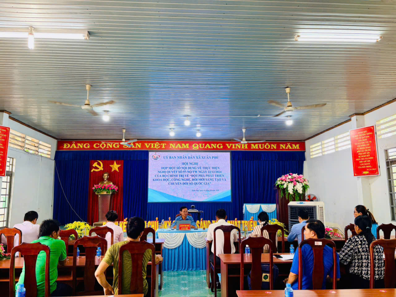 XUÂN PHÚ TỔ CHỨC HỘI NGHỊ TRIỂN KHAI THỰC HIỆN NGHỊ QUYẾT SỐ 57-NQ/TW VỀ PHÁT TRIỂN KHOA HỌC, CÔNG NGHỆ, ĐỔI MỚI SÁNG TẠO VÀ CHUYỂN ĐỔI SỐ